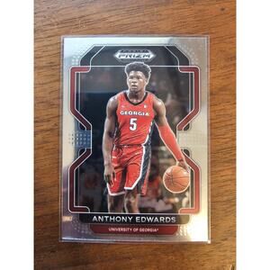 Anthony Edwards 2022 Panini Prizm Draft Picks #3 - Georgia Bulldogs/Timberwolves